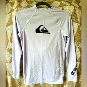 Quicksilver rash guard, size: XS (adult)/ 14 kids